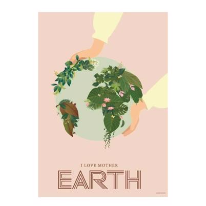 Vissevasse I Love Mother Earth Plakat 30 x 40 cm